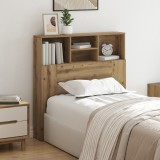 vidaXL Tablă de pat cu sertar stejar artizanal 100 x 19 x 103.5 cm