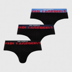 Karl Lagerfeld slip 3-pack barbati, culoarea negru, 245M2101