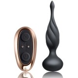 Rocks-off-Discover Stimulator Anal, Negru-Silicon, 10 Trepte