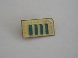QW9 K 30 - Insigna - Tematica expozitii comunism - Salonul cartii Bucuresti 1973, Romania de la 1950