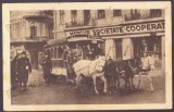2415 - BUCURESTI, Tramvai cu cai, Romania - old postcard, CENSOR - used - 1918, Circulata, Printata