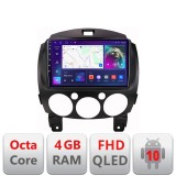 Navigatie Android Mazda 2 2007-2013 cu GPS, CarPlay, Android Auto 4GB+64GB