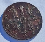 238. Moneda Spania 8 Maravedies 1849