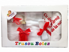 Trusou botez baieti si fetite - set personalizat biserica TB32ALINUTA foto