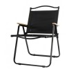 Scaun camping, Aluminiu, Pliabila, 52 x 53 x 80 cm, Negru, Oem