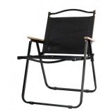 Scaun camping, aluminiu, pliabila, flippy, 52 x 53 x 80 cm, negru