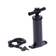 Pompa manual aer cu manometru,H 40 cm, negru