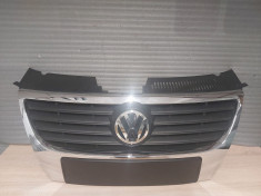 Grila Fata Radiator Crom VW Passat B6 An 2005-2011 (Cu Emblema) foto