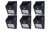 Set 6 Lampi Solare Perete 30 LED, Iluminare Continuă, Senzor Lumina, Panou Solar Eficient, IP65, Gradina, Curte