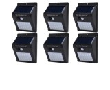 Cumpara ieftin Set format din 6 lampi solare de perete cu iluminare continuua si lumina cu 30 leduri