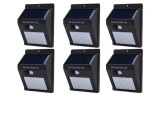 Cumpara ieftin Set format din 6 lampi solare de perete cu iluminare continuua si lumina cu 30 leduri, IPF