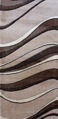 Traversa Covor Daffi 13001 Latime 60 cm - 60x800, Bej, Maro foto