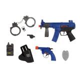 Set de joaca Arme si echipamente Swat, cu lumina si sunet, Albastru, ATU-089806