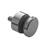 Conector lateral din inox pentru prinderea sticlei de 6 - 12,76 mm, distantier de 15 mm, diametru &Oslash; 30 mm E46