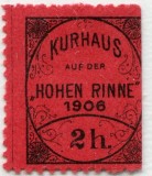 1906 , HOHE RINNE 2 HELLER dantelat , margine de coala , MNH