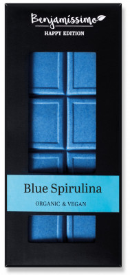 Ciocolata cu spirulina albastra bio, 60g, Benjamissimo foto