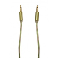 Cablu Audio Auxiliar Jack-Jack 3.5 mm , High Quality , Conectori Auriti , Verde