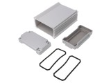 Carcasă aluminiu argintie 106x150x56 mm