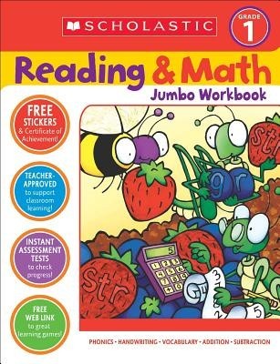 Reading &amp; Math Jumbo Workbook: Grade 1