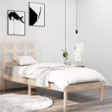Cadru de pat single, 90x190 cm, lemn masiv