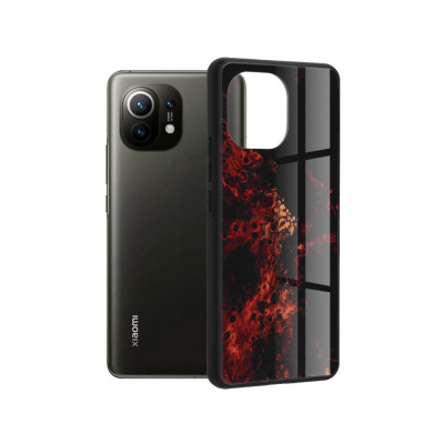 Husa Compatibila cu Xiaomi Mi 11 Techsuit Glaze Red Nebula foto