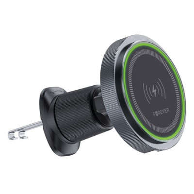 Suport telefon magnetic cu incarcare wireless 15w prindere ventilatie foto