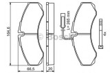 Set placute frana,frana disc IVECO DAILY III platou / sasiu (1999 - 2006) BOSCH 0 986 494 239