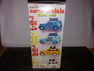 Macheta Fiat 500 Lame Gillette Blu scara 1:43 BRUMM foto