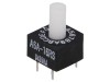 &Icirc;ntrerupător OMRON A6A-16RS, codificare HEX/BCD, THT, 16 poziții, terminale PCB drepte, 10x10x5.9mm