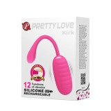 Ou cu vibratii, reincarcabil, 12 Functii, Pretty Love, Kirk Pink