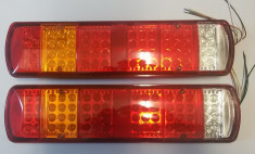 Set 2 stopuri led camion 24v cu 5 functii 051-24v foto