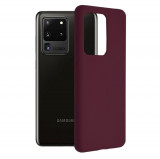 Husa pentru Samsung Galaxy S20 Ultra 4G / S20 Ultra 5G, Techsuit Soft Edge Silicone, Plum Violet