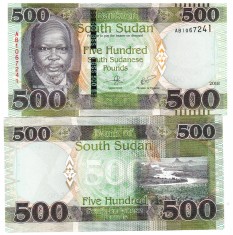 Sudanul de Sud 500 Pounds 2018 P-16a UNC foto
