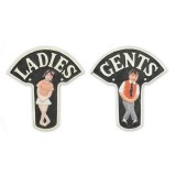 Set doua plachete din fonta pentru toaleta CT-16, Ornamentale
