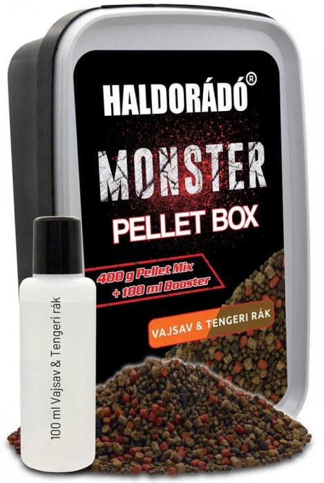 Haldorado - Micropeleti Monster Pellet Box 400g - Acid N-Butyric + Rac de mare
