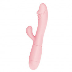 Snappy - Vibrator iepuraș roz deschis, 19.5 cm