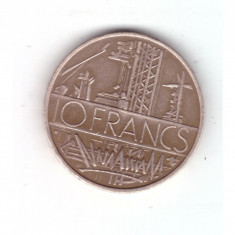 Moneda Franta 10 francs/franci 1979, stare buna, curata