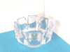 Bol Cristal Orrefors Suedia Corona Lars Hellsten 24%PbO Masiv Semnat Colectie Sticla Design Scandinavian Lux Antichitate Decor 19cm