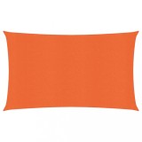 Panza parasolar, portocaliu dreptunghiular 4x7 m HDPE 160 g/m&sup2;