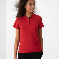 Tricou polo regular pentru femei - roșu