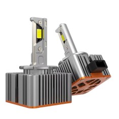 Set 2 Becuri LED auto D1S, conversie xenon, Canbus, ventilator racire, 120W 21000LM 6000K, BZRSH, fara eroare