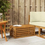 vidaXL Bancă de exterior natural 79 x 43 x 37 cm Lemn Solid de Acacia 900681