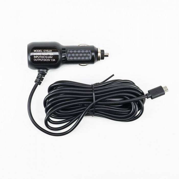 Aproape nou: Incarcator auto PNI cu mufa micro USB 12V/24V - 5V 1.5A pentru DVR aut
