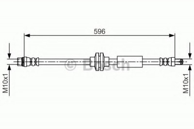 Conducta / cablu frana OPEL MOVANO B bus (2010 - 2016) BOSCH 1 987 481 708 foto