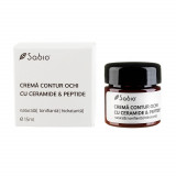 Cremă contur ochi cu ceramide si peptide, 15 ml, Sabio