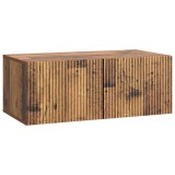 vidaXL Oglindă TV montată pe perete Lemn vechi 78,5 x 41 x 30 cm 898523