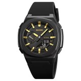 Ceas barbatesc Skmei Sport Fashion Digital Cronograf Negru Auriu