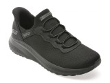 Cumpara ieftin Pantofi sport SKECHERS negri, BOBS SQUAD CHAOS, din material textil