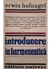 Erwin Hufnagel - Introducere in hermeneutica (Editia: 1981) foto