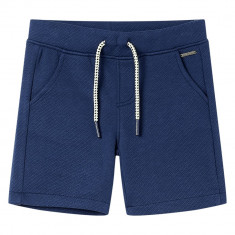 Pantaloni scurti pentru copii cu snur, albastru închis, 140 GartenMobel Dekor